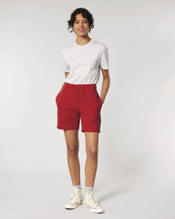 Short de jogging unisexe coton bio Stanley/Stella Trainer à personnaliser - Red