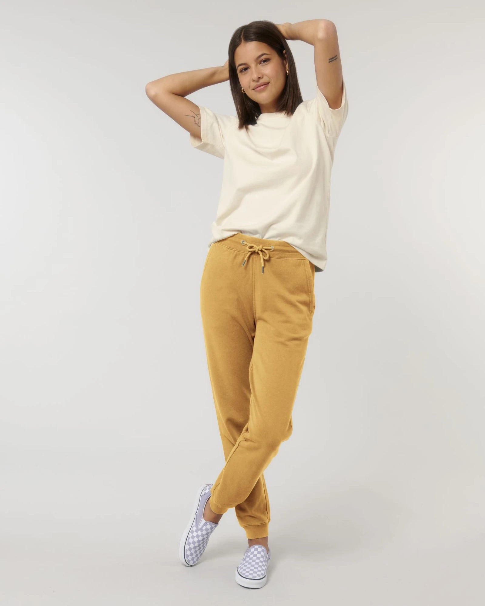 Pantalon de jogging unisexe coton bio Stanley/Stella Mover à personnaliser - G. Dyed Gold Ochre