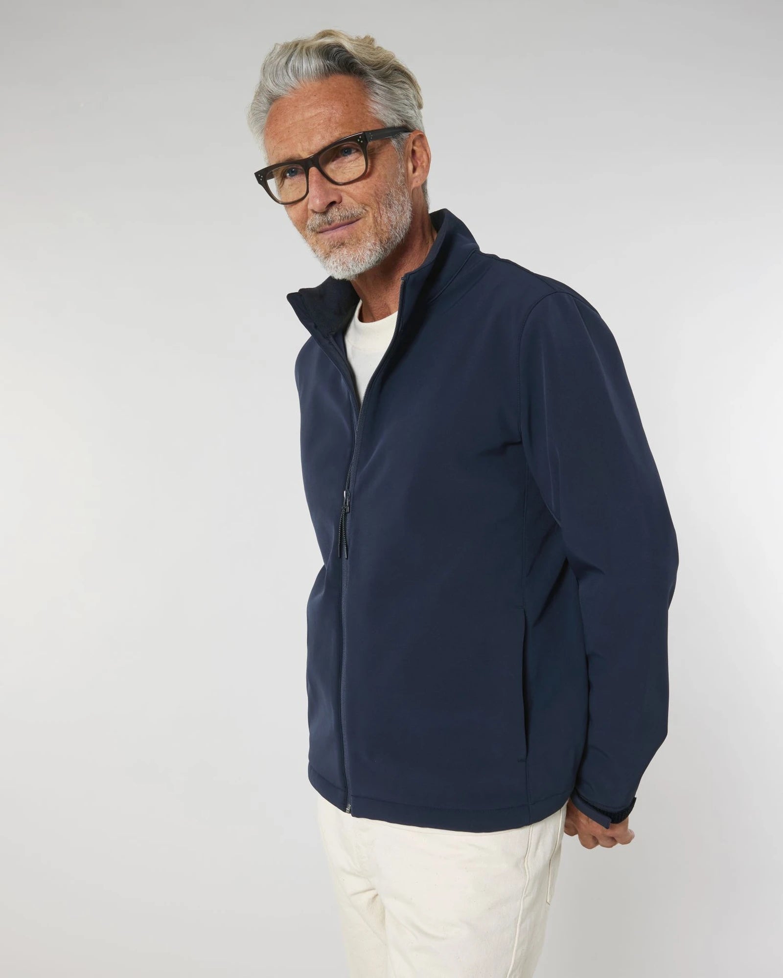 Veste softshell homme Stanley/Stella Navigator à personnaliser - French Navy