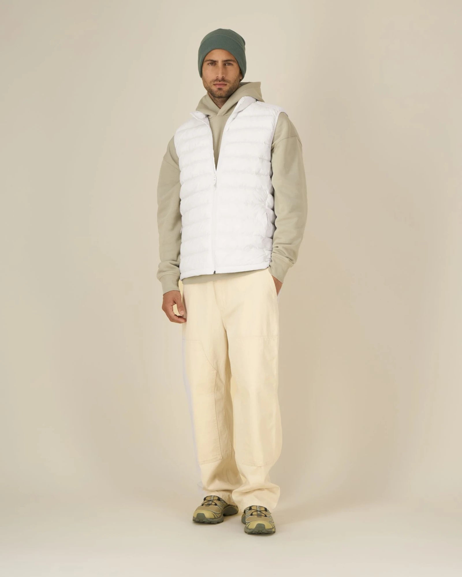 Gilet homme 100% nylon recyclé Stanley/Stella Climber à personnaliser - Off White