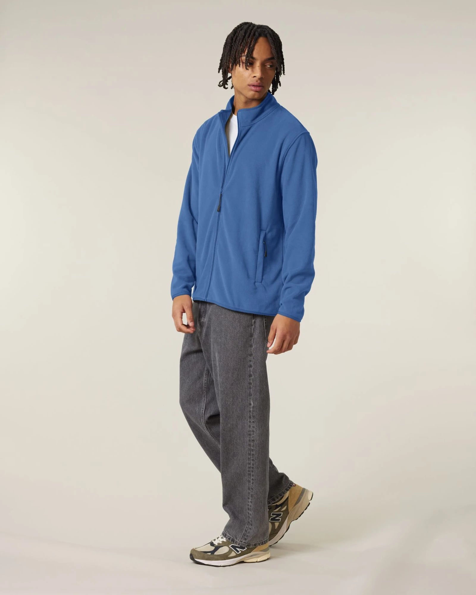 Veste polaire homme 100% polyester recyclé à personnaliser - Mindful Blue
