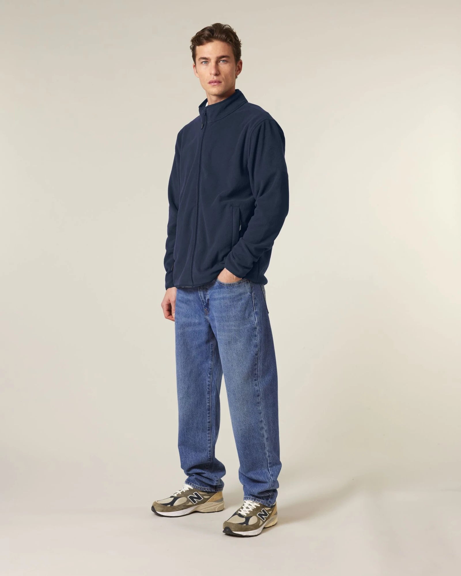 Veste polaire homme 100% polyester recyclé à personnaliser - French Navy