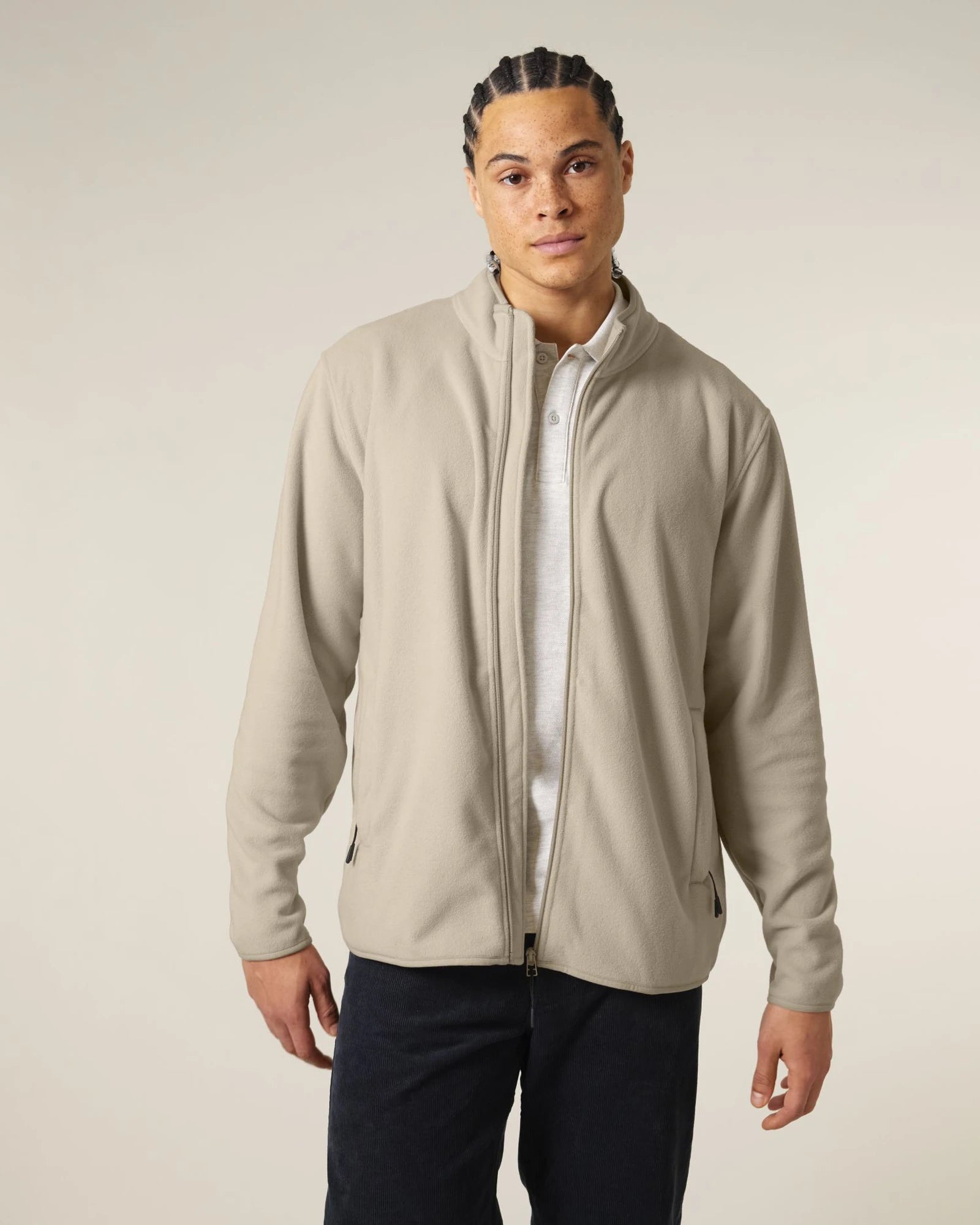 Veste polaire homme 100% polyester recyclé à personnaliser - Desert Dust