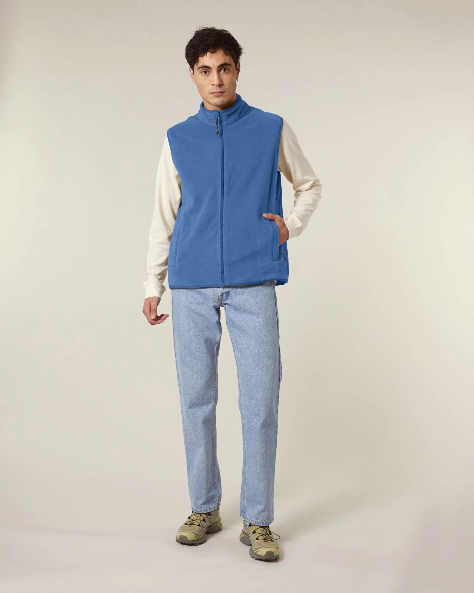 Veste polaire recyclée Stanley/Stella Quester à personnaliser - Mindful Blue