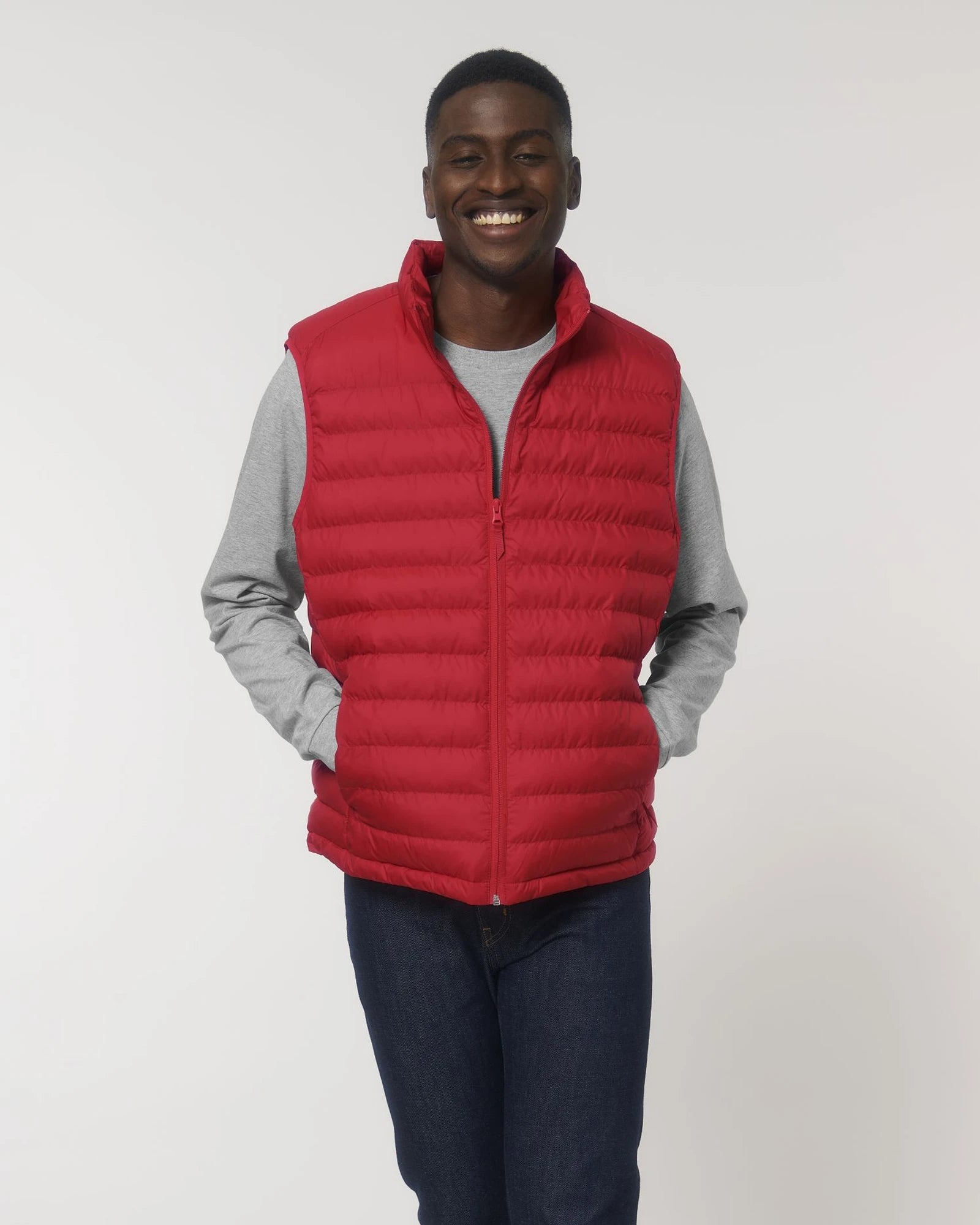 Veste matelassée polyester recyclé Stanley/Stella Climber à personnaliser - Red