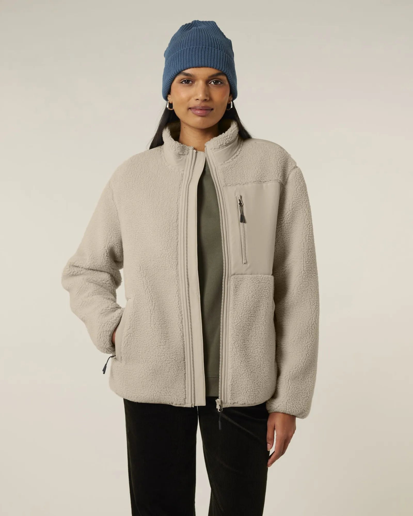 Veste polyester recyclé Stanley/Stella Brooker à personnaliser - Desert Dust