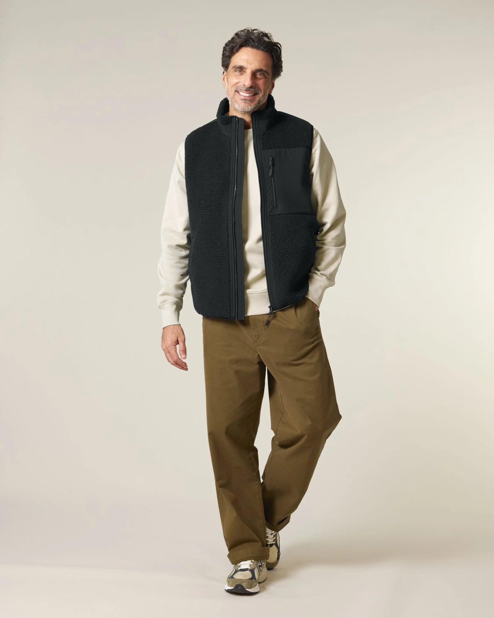Veste polyester recyclé Stanley/Stella Liner à personnaliser - Black