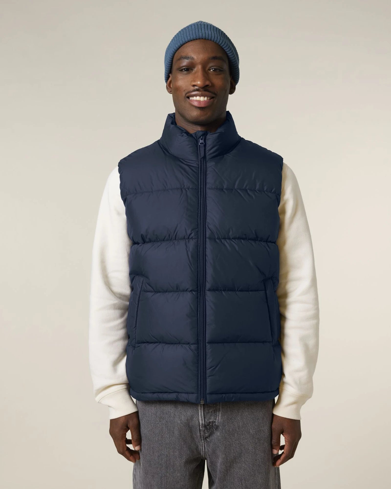 Gilet matelassé unisexe en polyester recyclé à personnaliser - 5