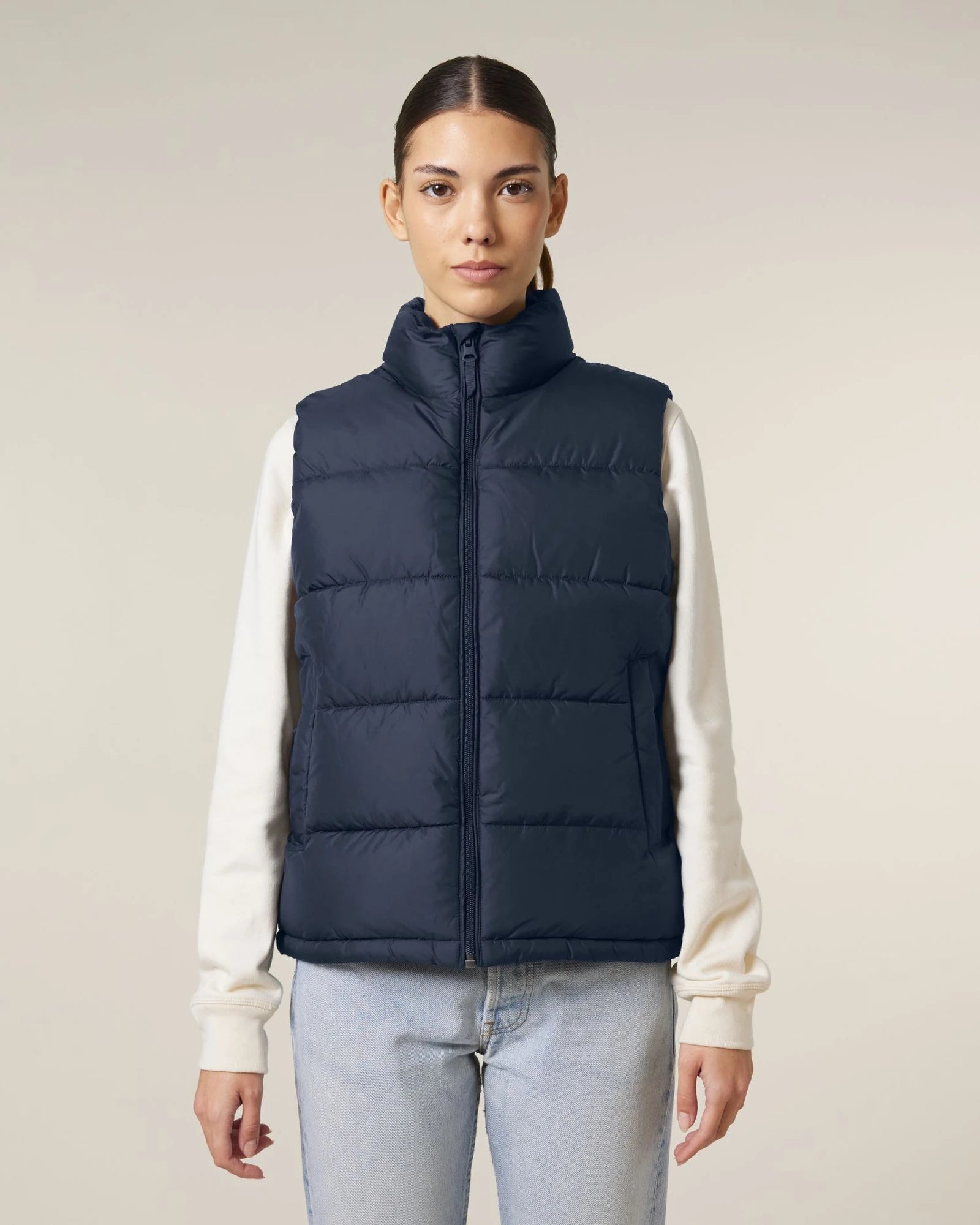 Gilet matelassé unisexe en polyester recyclé à personnaliser - 7
