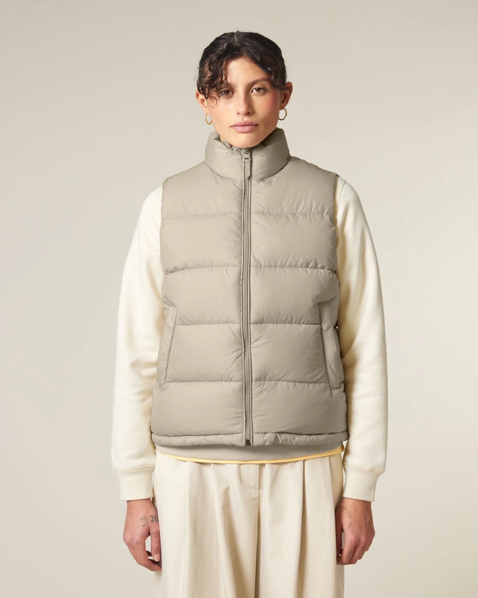 Gilet matelassé unisexe en polyester recyclé à personnaliser - 10
