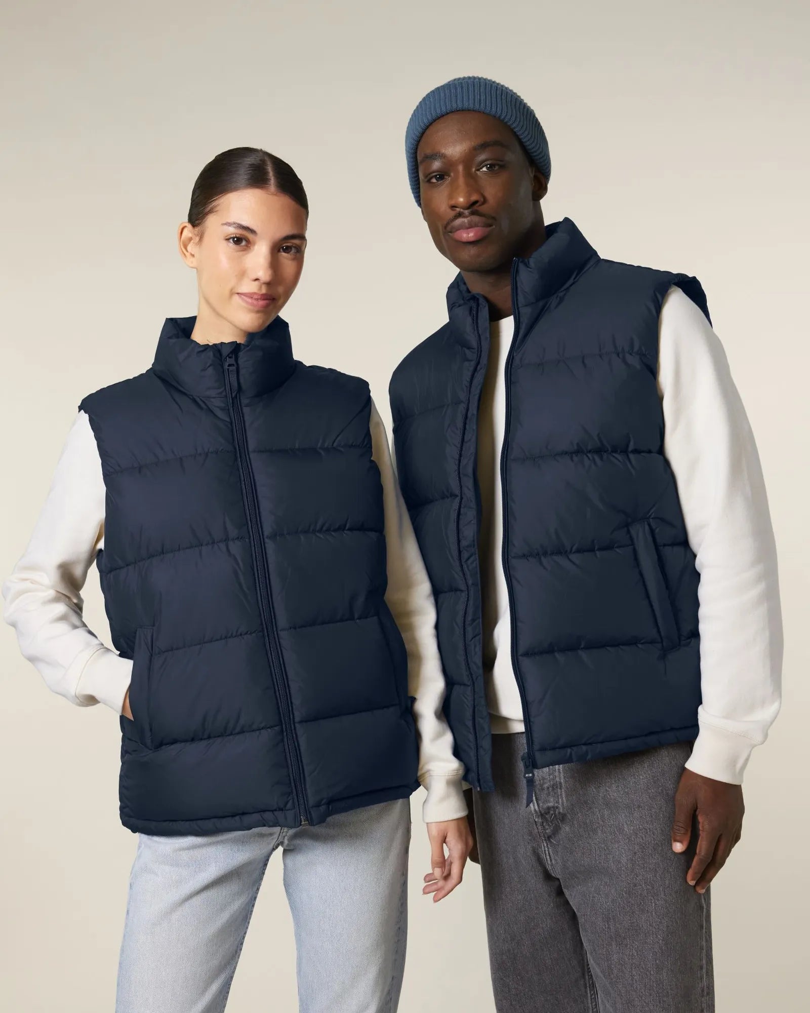 Gilet matelassé unisexe en polyester recyclé à personnaliser - 4