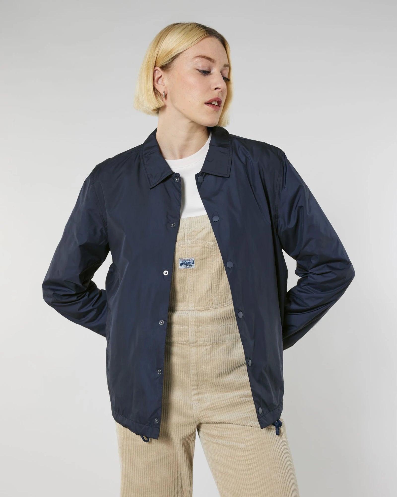 Veste polyester recyclé Stanley/Stella Coacher à personnaliser - French Navy