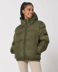 Veste matelassée polyester recyclé Stanley/Stella Puffer à personnaliser - British Khaki
