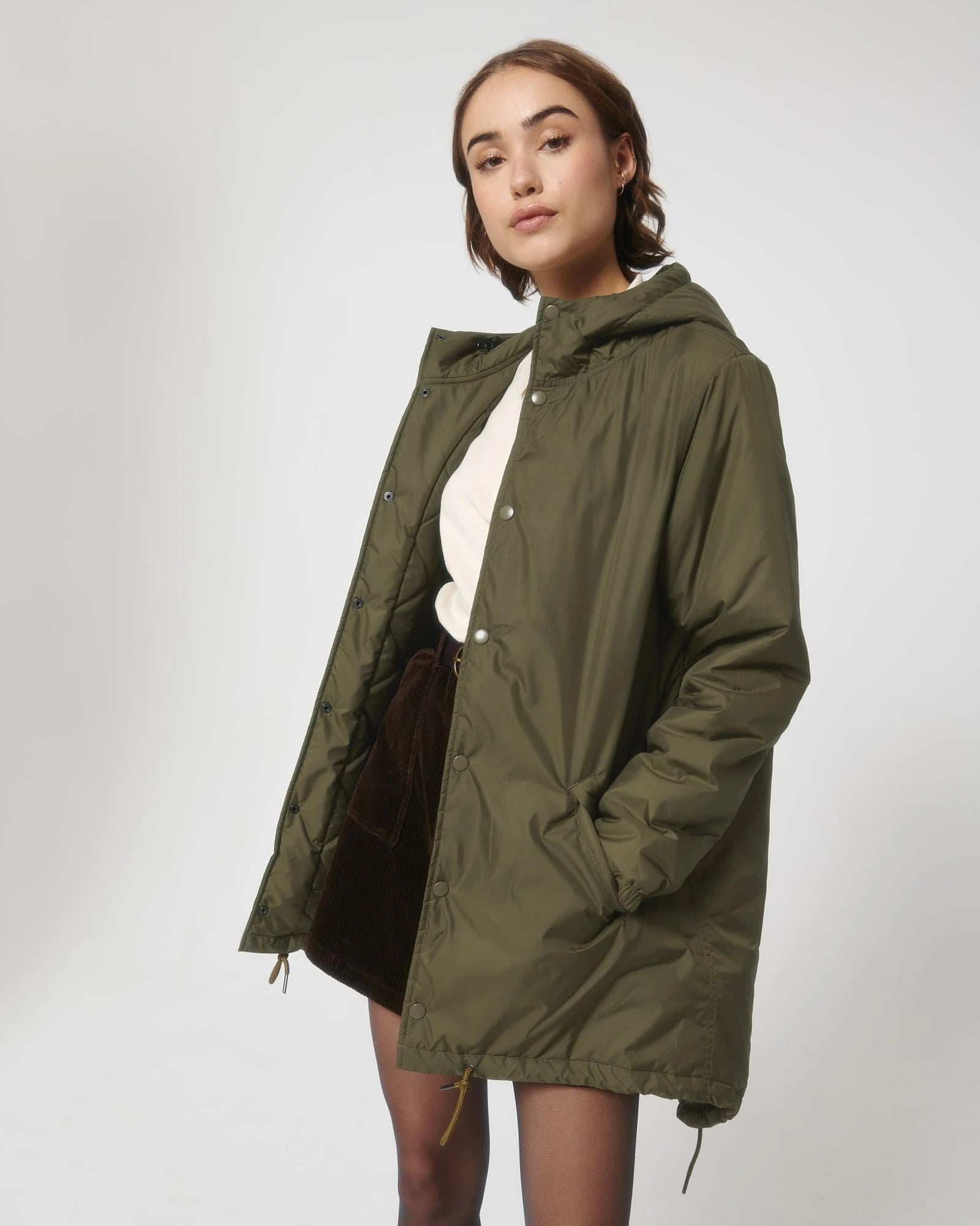 Veste matelassée unisexe Stanley/Stella Padded Parker à personnaliser - British Khaki