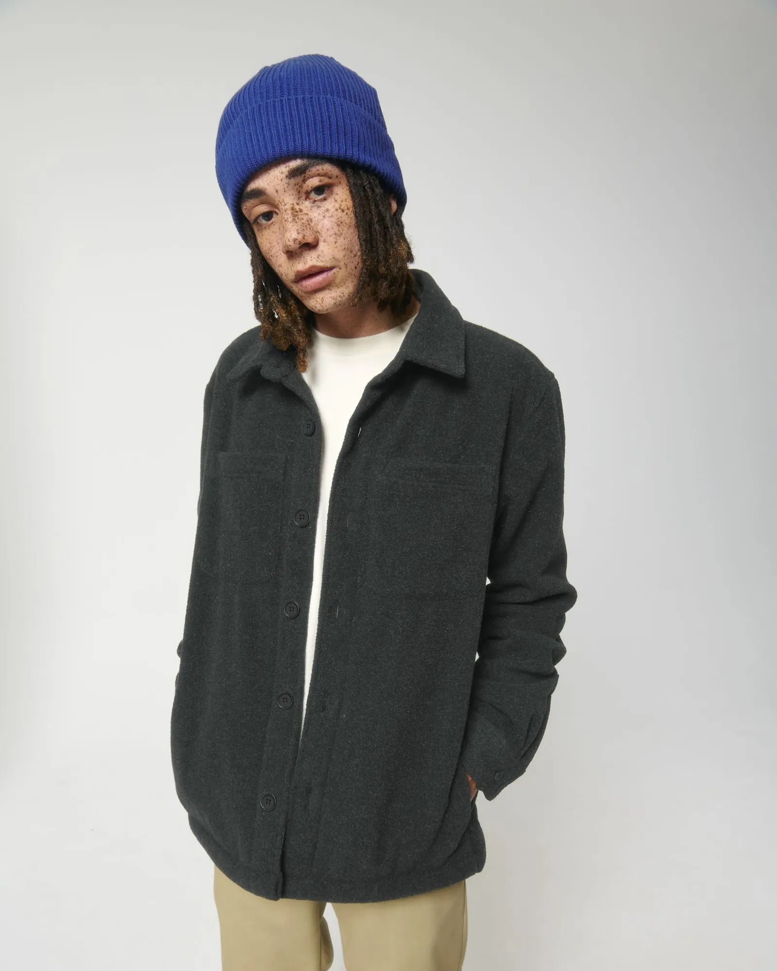Veste polyester recyclé Stanley/Stella River personnalisable à personnaliser - Dark Heather Grey