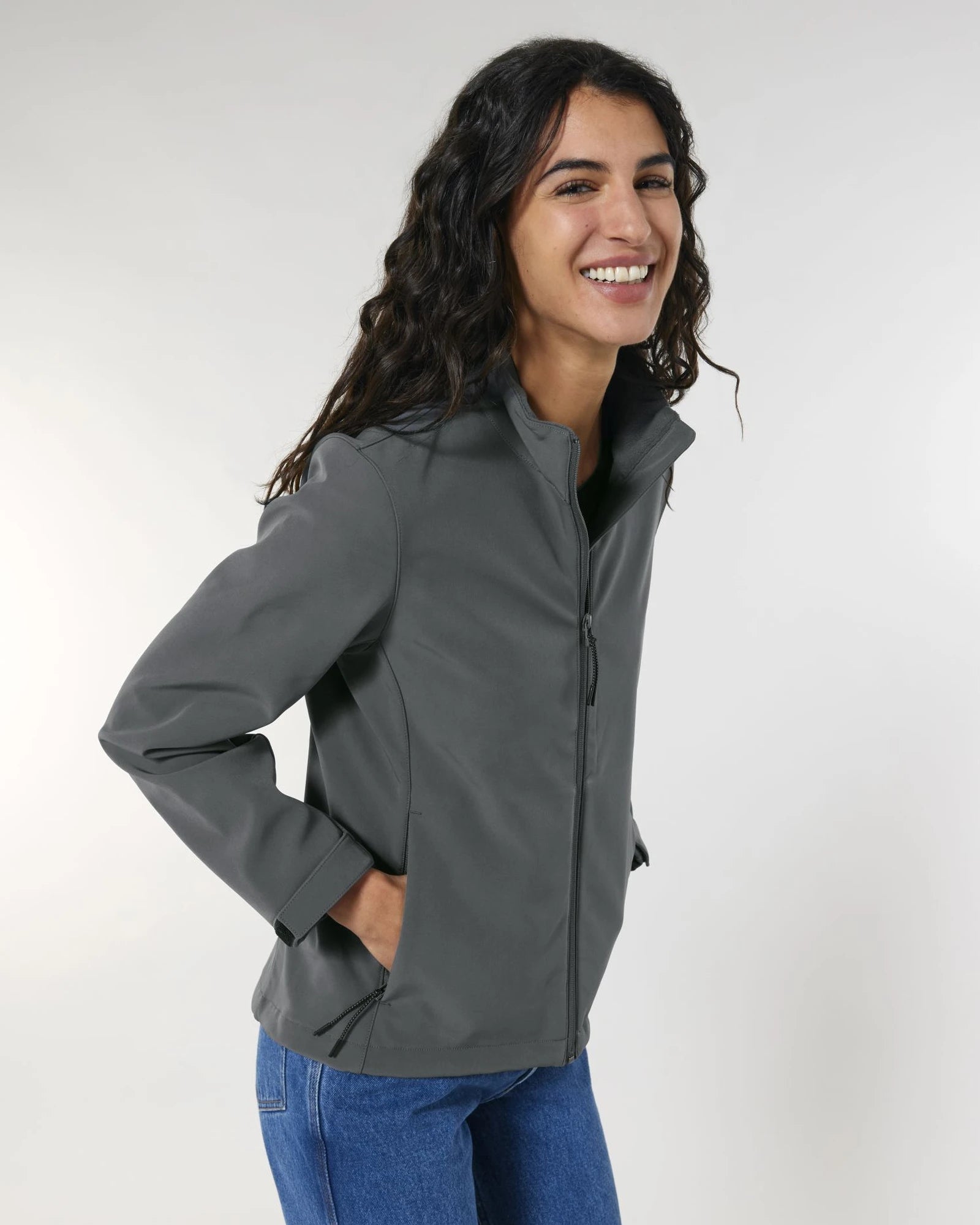 Veste softshell femme Stanley/Stella Navigator à personnaliser - Anthracite