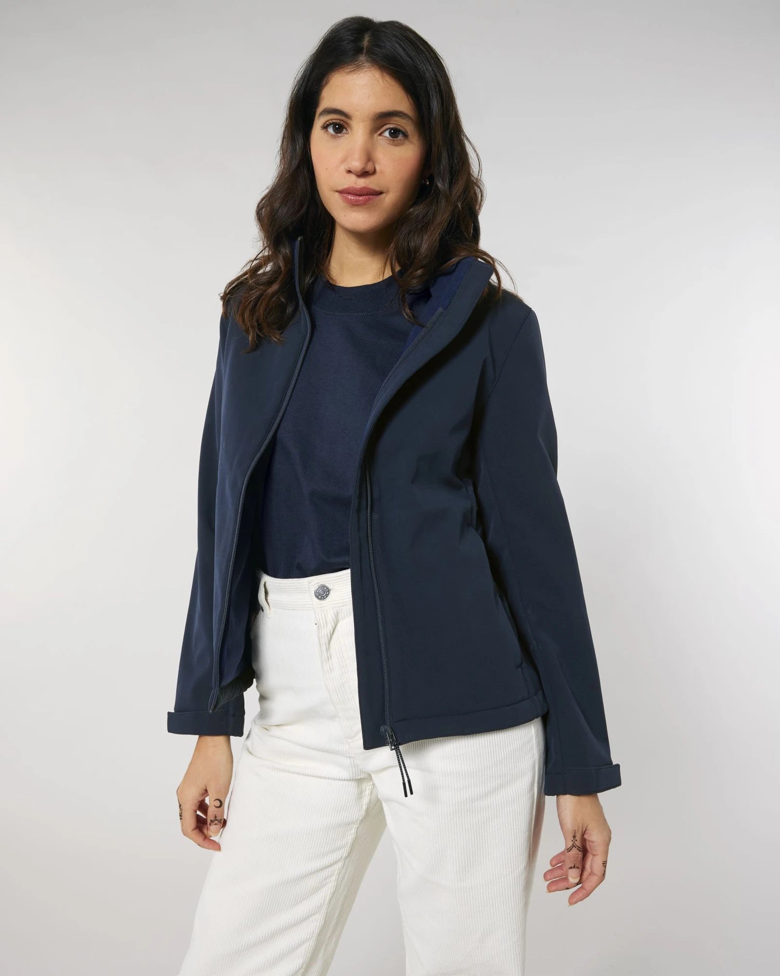 Veste softshell femme Stanley/Stella Navigator à personnaliser - French Navy