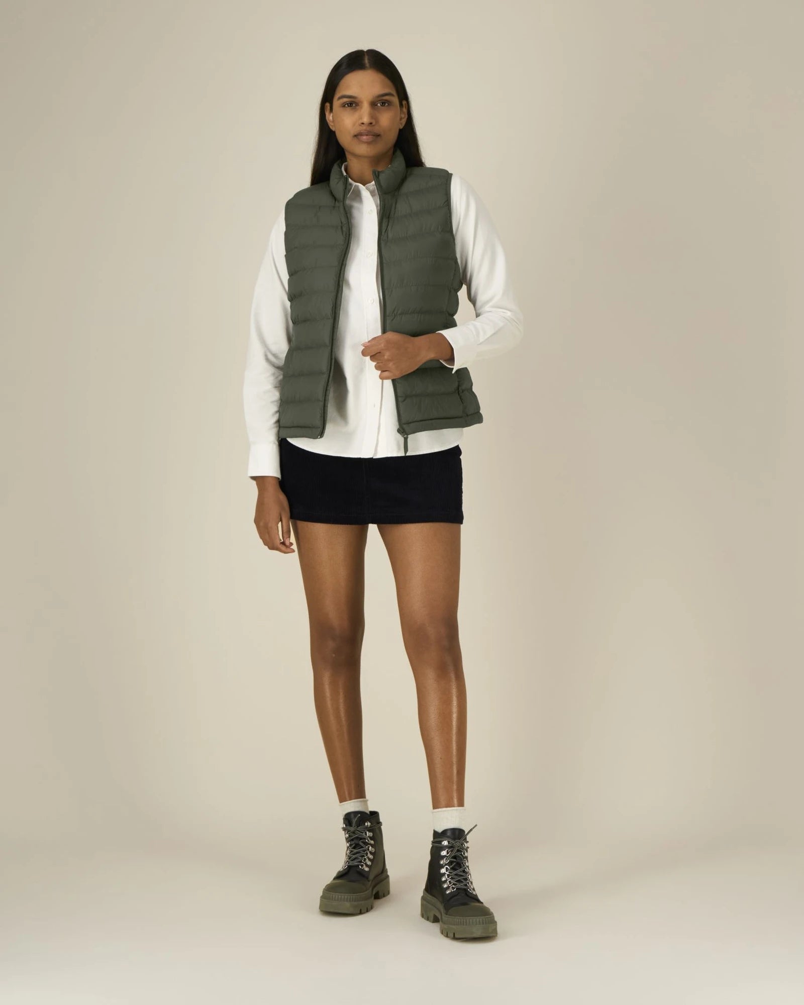 Gilet femme recyclé Stanley/Stella Climber 2.0 à personnaliser - Khaki