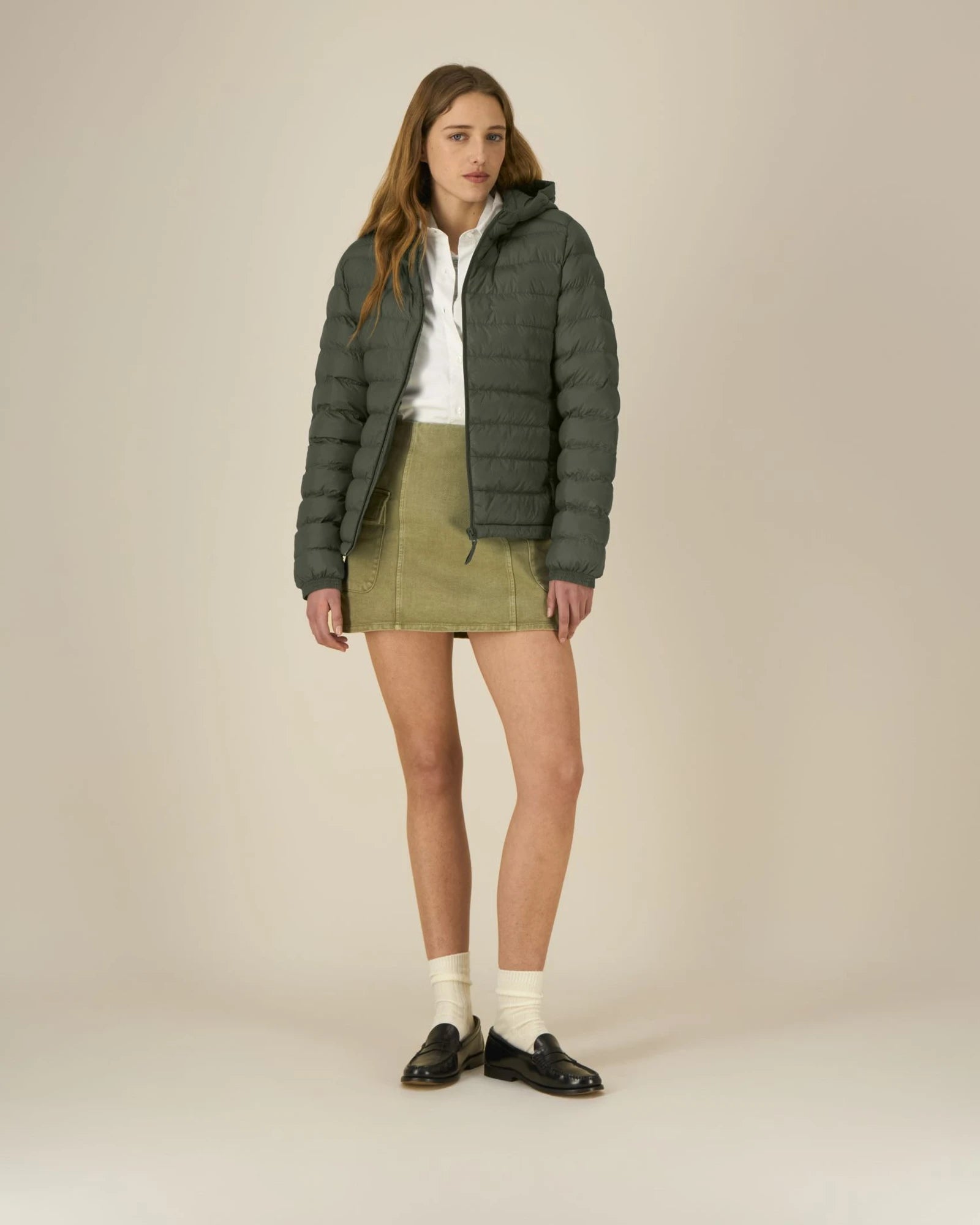 Veste légère matelassée 100% nylon recyclé Stanley/Stella à personnaliser - Khaki