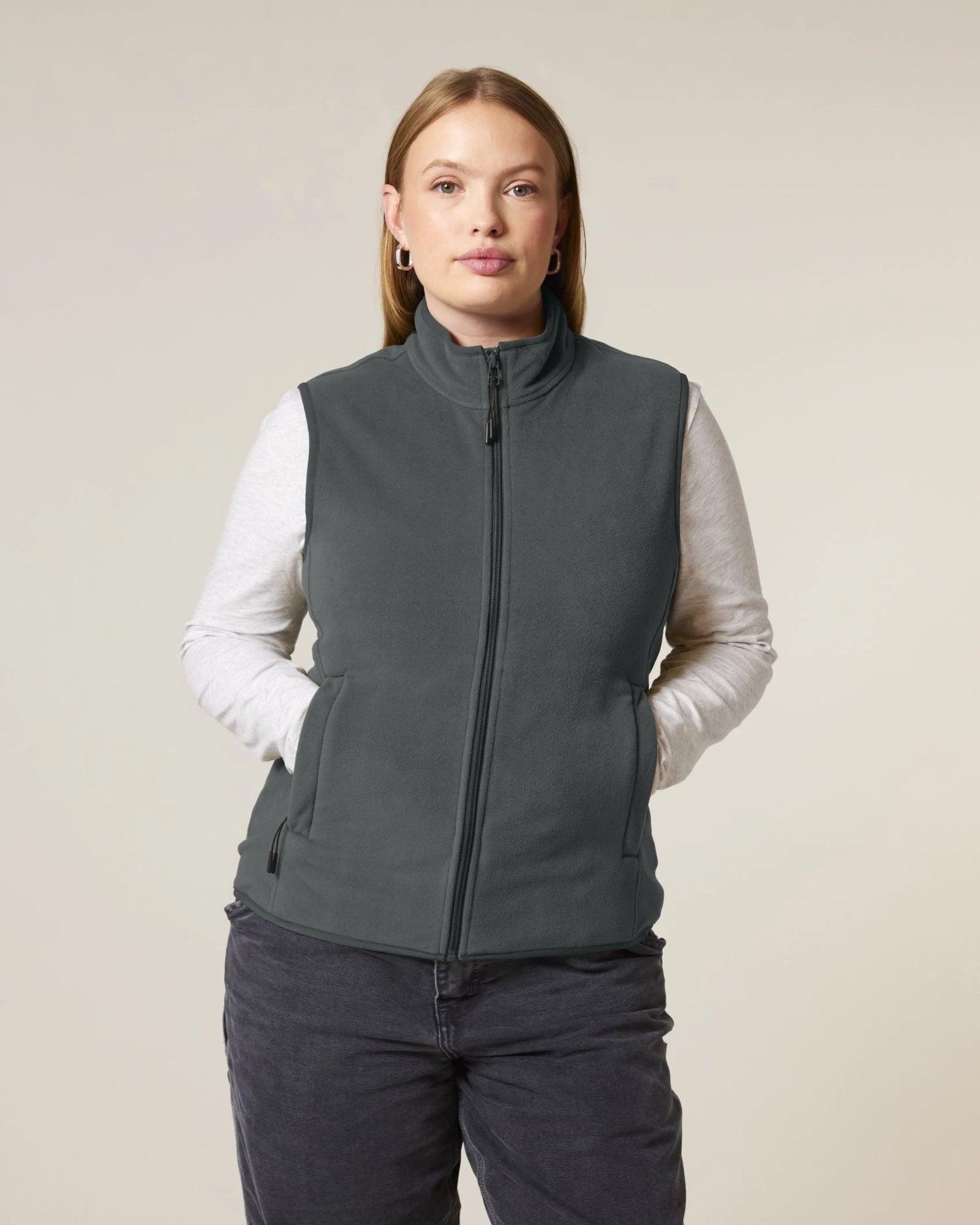 Veste polaire femme recyclée Stanley/Stella Quester à personnaliser - Anthracite