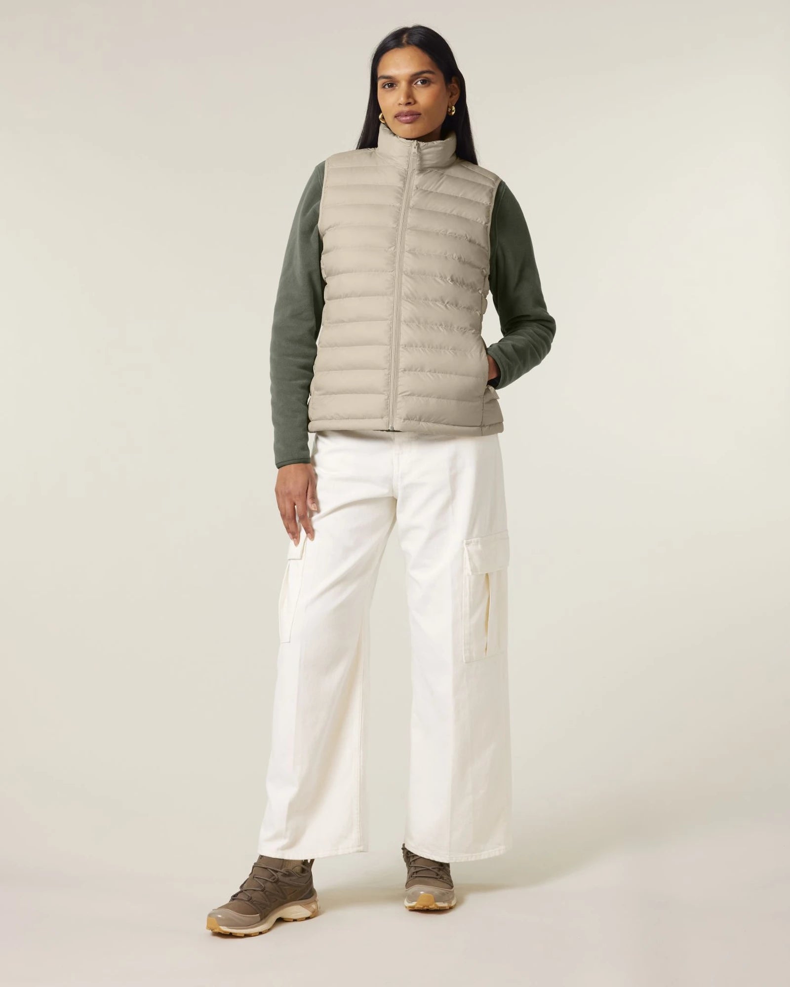 Bodywarmer femme 100% polyester recyclé Stanley/Stella à personnaliser - Desert Dust
