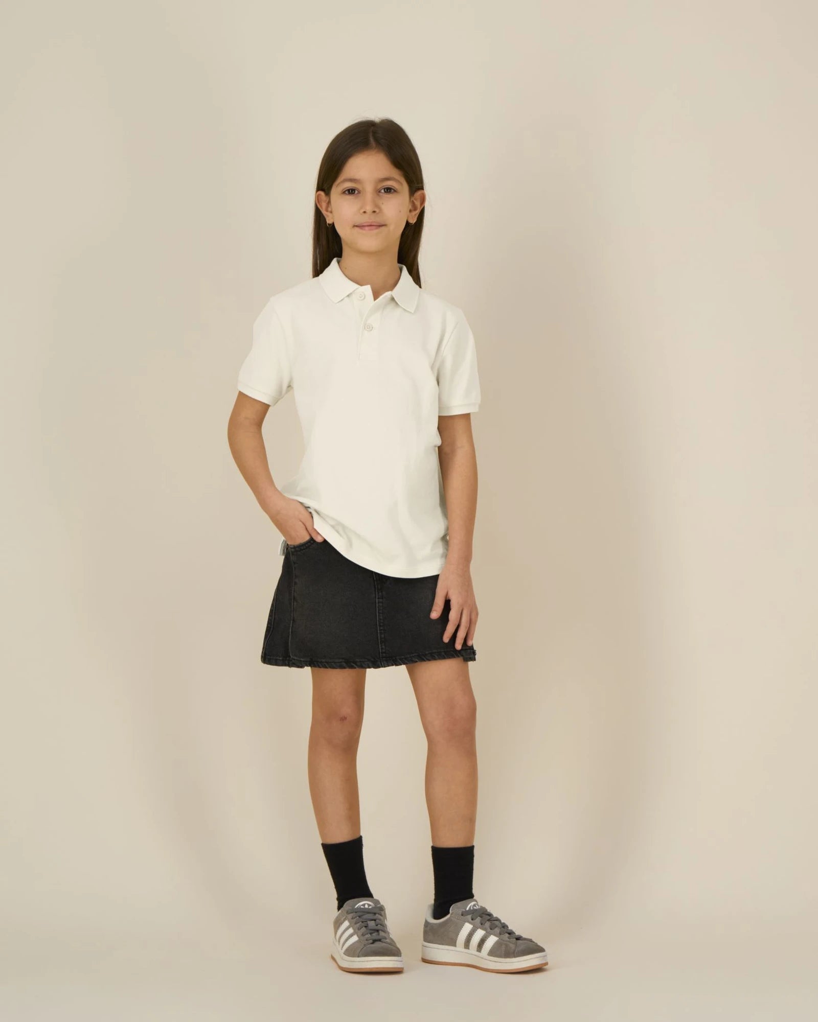 Polo enfant coton bio Stanley/Stella Mini Sprinter à personnaliser - Natural Raw
