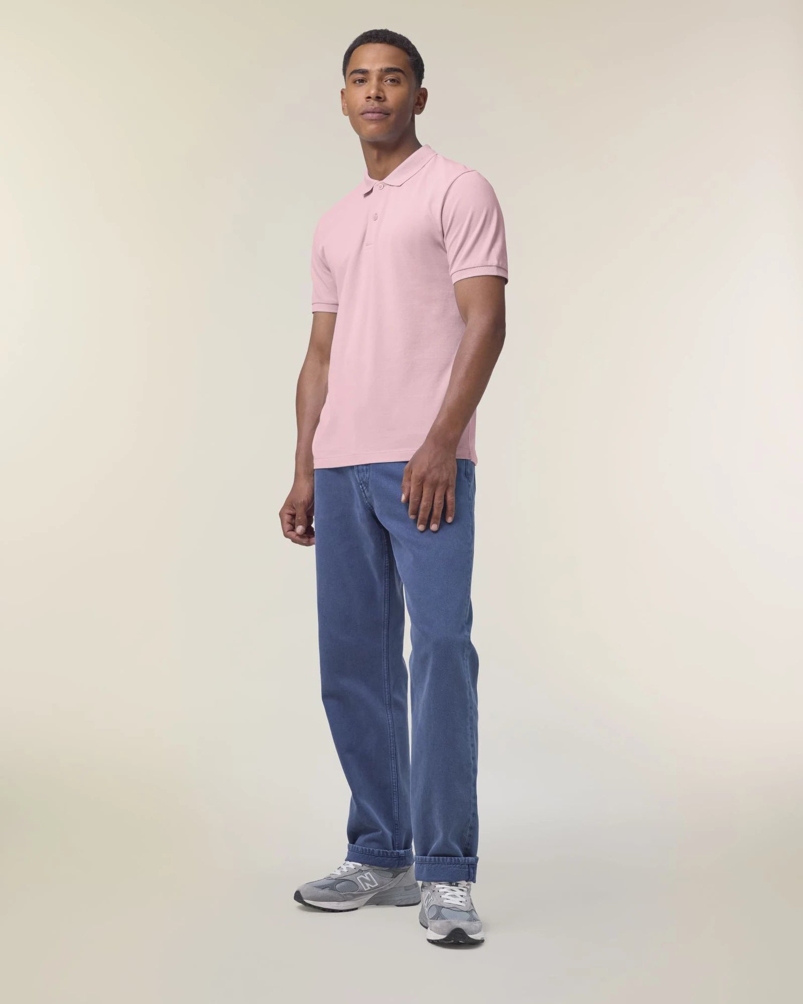 Polo coton bio Stanley/Stella Coaster à personnaliser - Cotton Pink