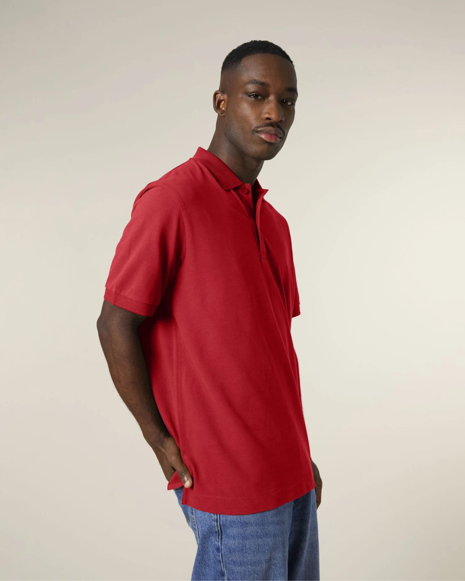 Polo coton bio Stanley/Stella Prepster 2.0 à personnaliser - Red
