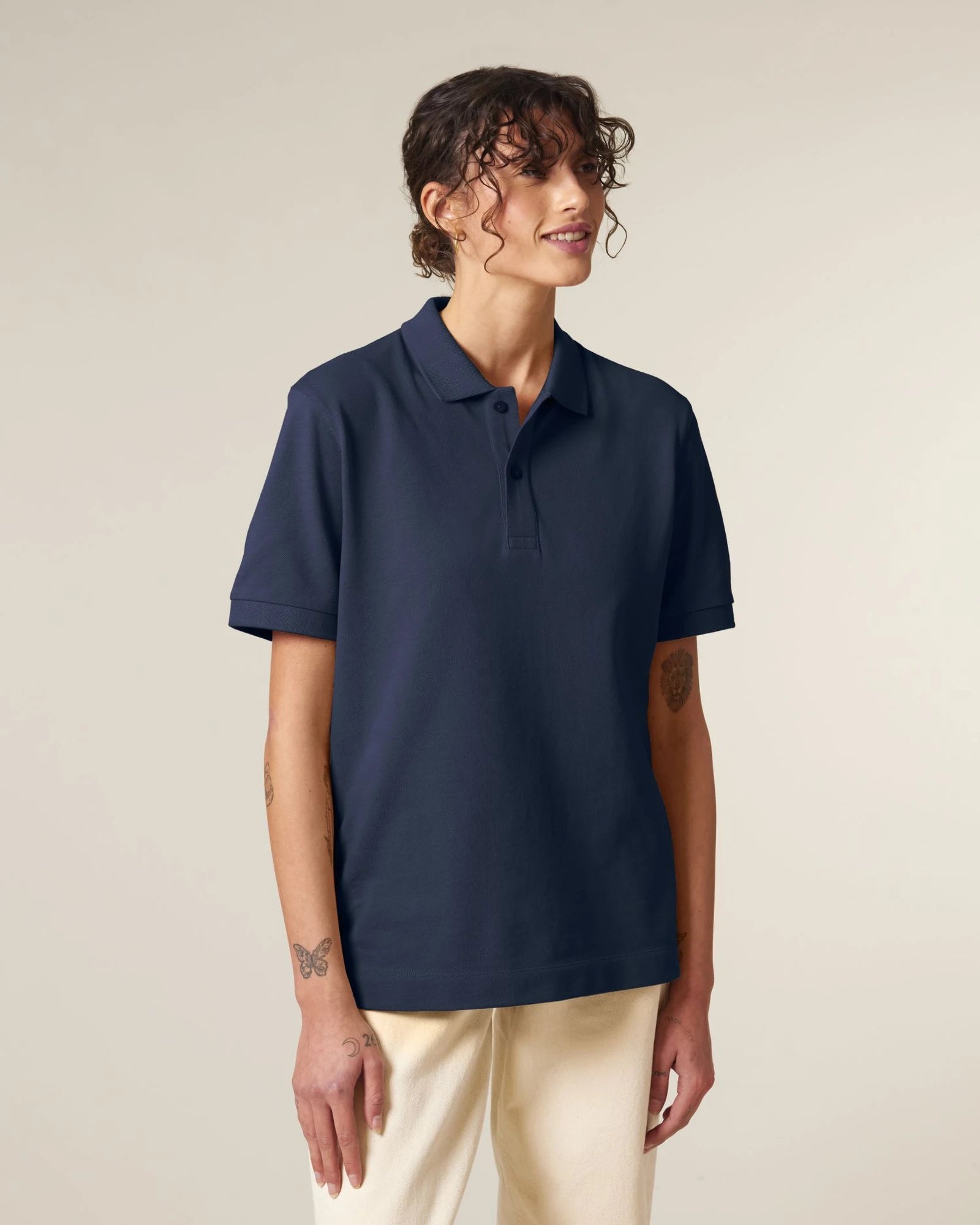Polo coton bio Stanley/Stella Prepster 2.0 à personnaliser - French Navy