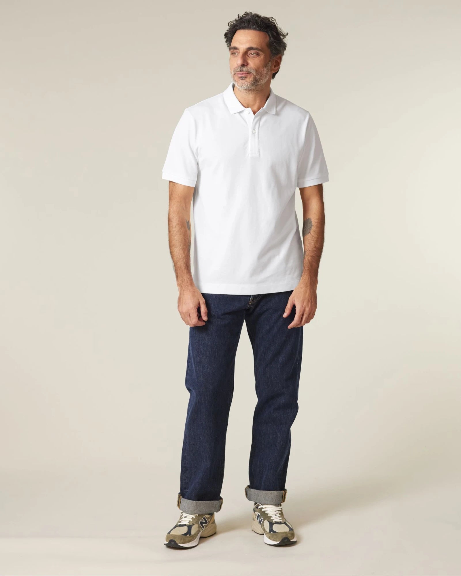 Polo coton bio Stanley/Stella Prepster 2.0 à personnaliser - White