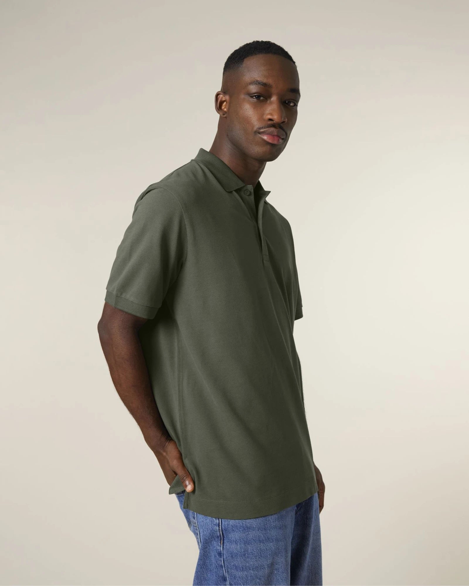Polo coton bio Stanley/Stella Prepster 2.0 à personnaliser - Khaki