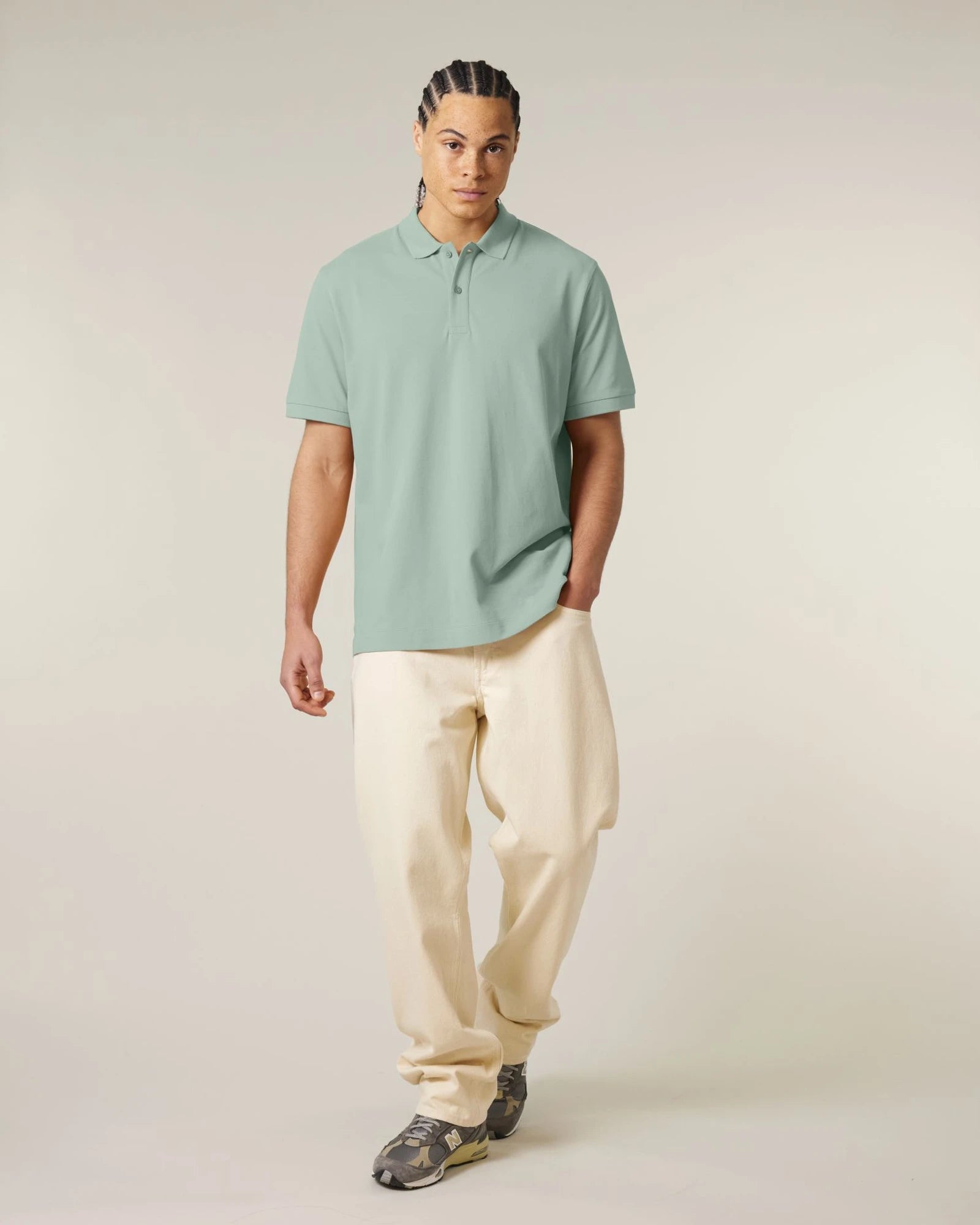 Polo coton bio Stanley/Stella Prepster 2.0 à personnaliser - Aloe