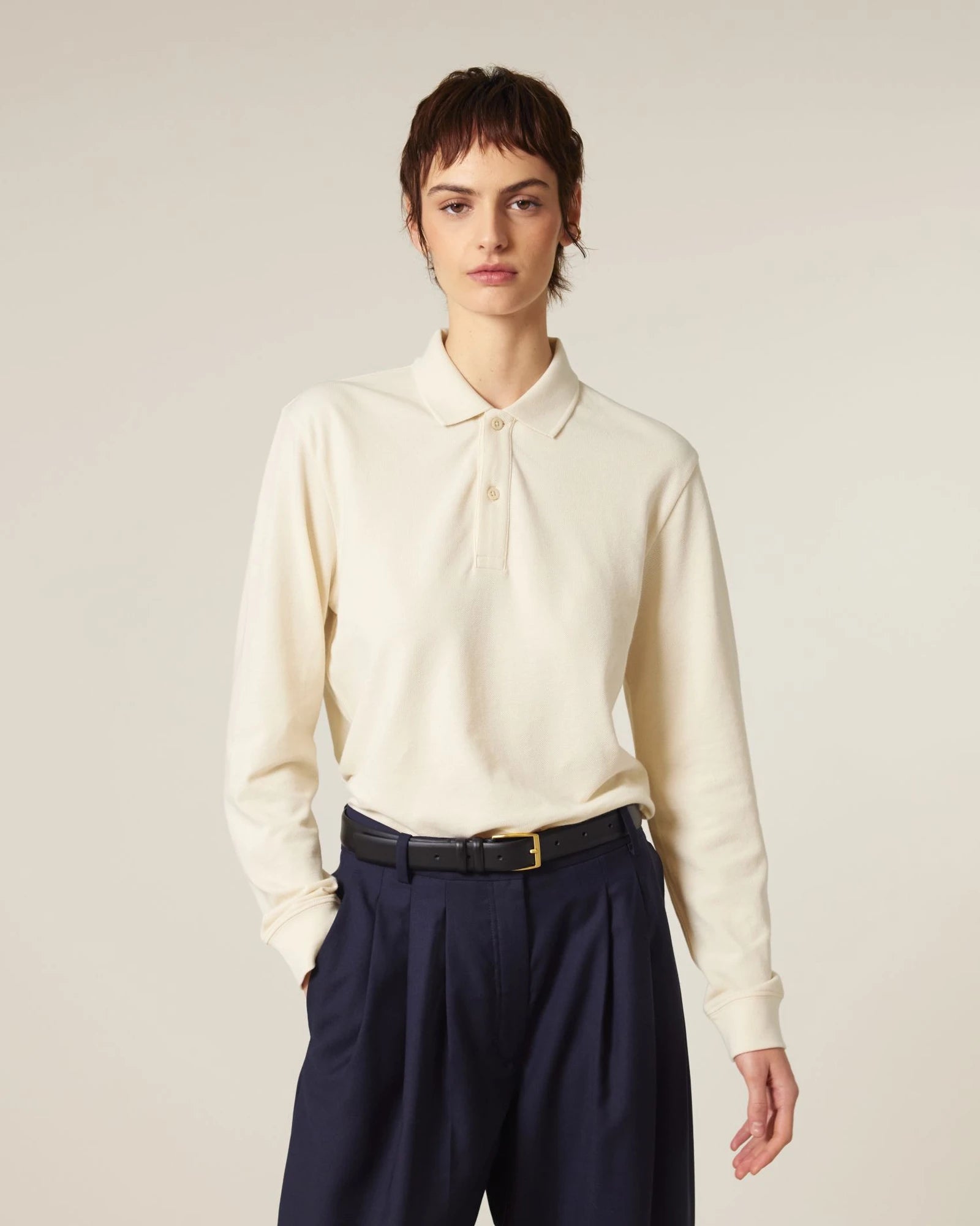 Polo coton bio Stanley/Stella Prepster 2.0 à personnaliser - Natural Raw