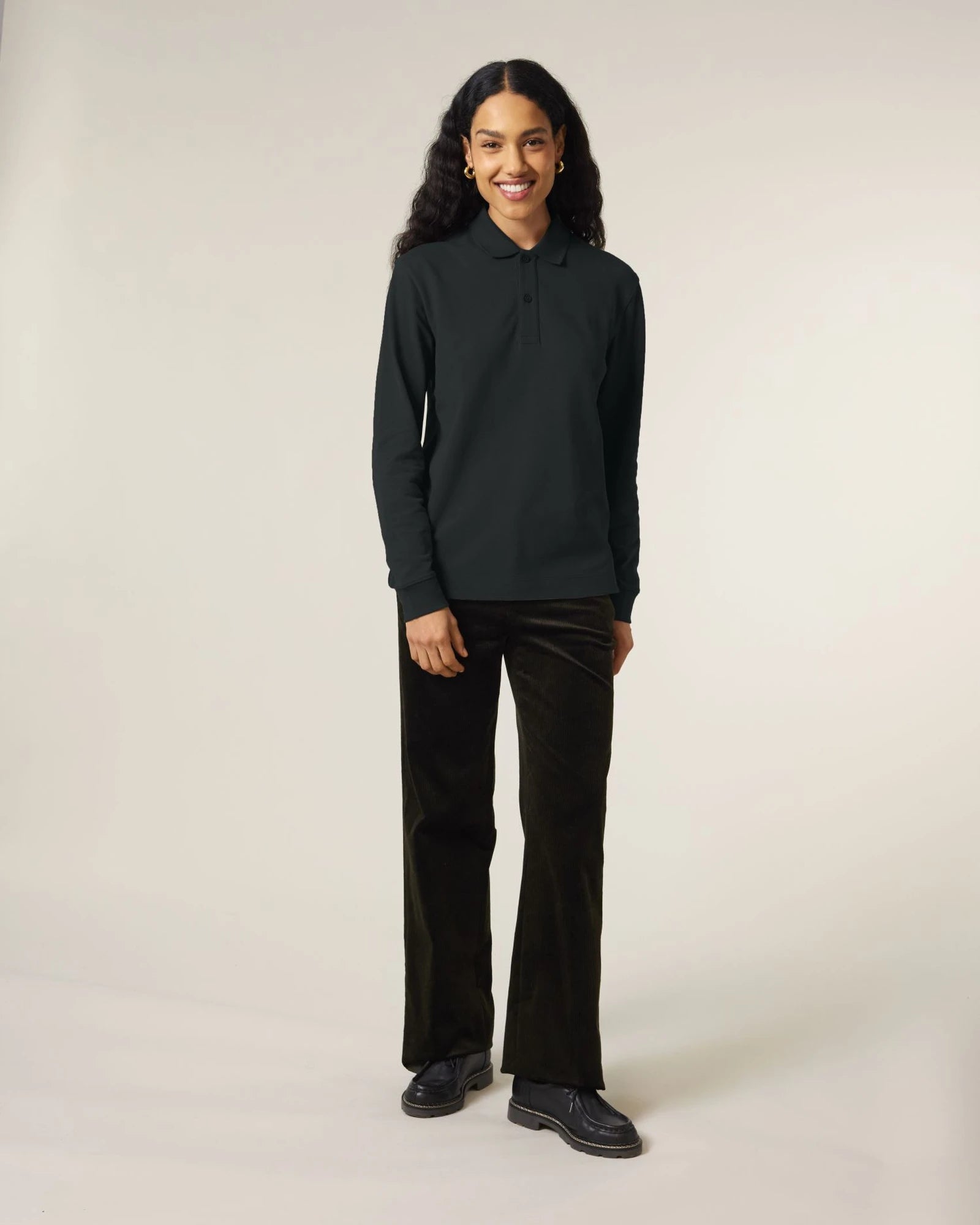 Polo coton bio Stanley/Stella Prepster 2.0 à personnaliser - Black