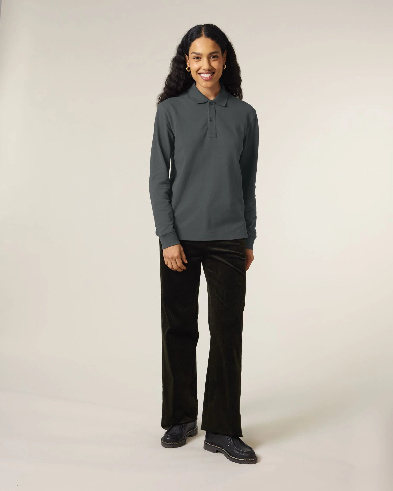 Polo coton bio Stanley/Stella Prepster 2.0 à personnaliser - Anthracite