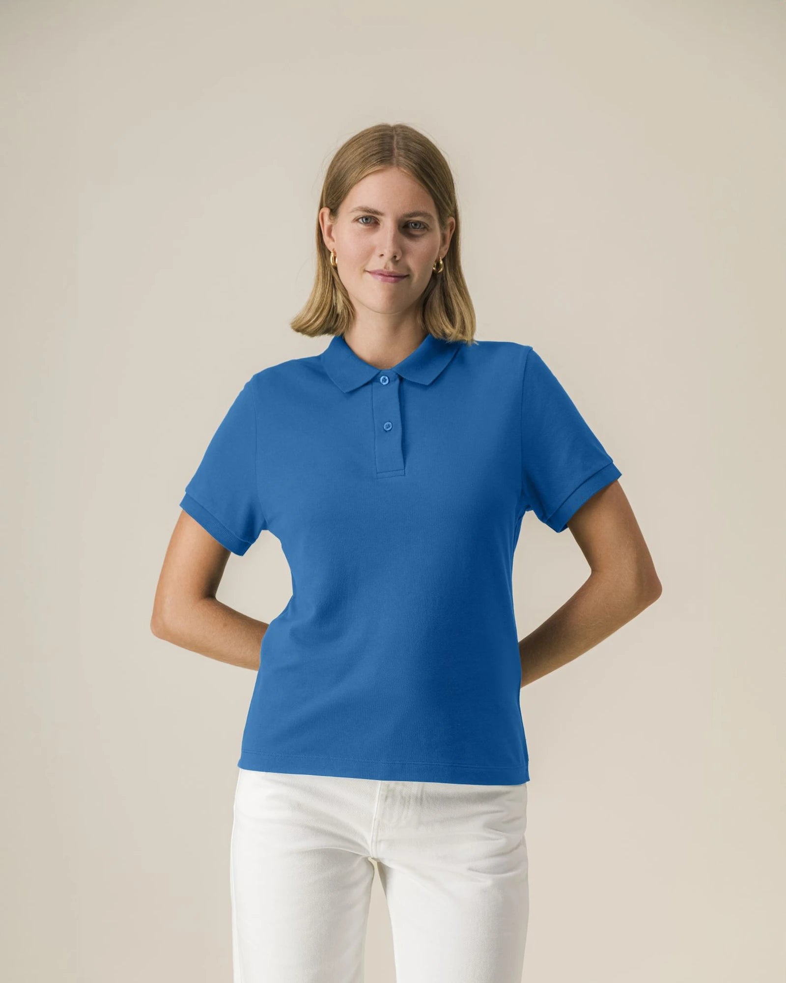 Polo coton bio Stanley/Stella Coaster à personnaliser - Royal Blue