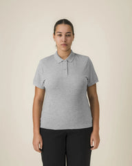 Polo coton bio Stanley/Stella Coaster à personnaliser - Heather Grey