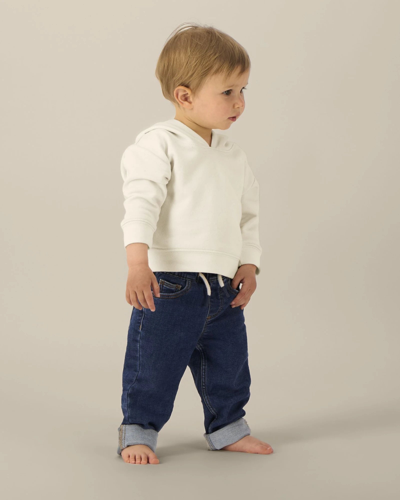 Sweat à capuche bébé coton bio Stanley/Stella à personnaliser - Natural Raw