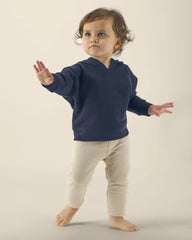 Sweat à capuche bébé coton bio Stanley/Stella à personnaliser - French Navy
