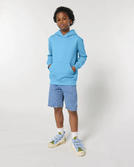Sweat à capuche enfant Mini Cruiser 2.0 à personnaliser - Aqua Blue