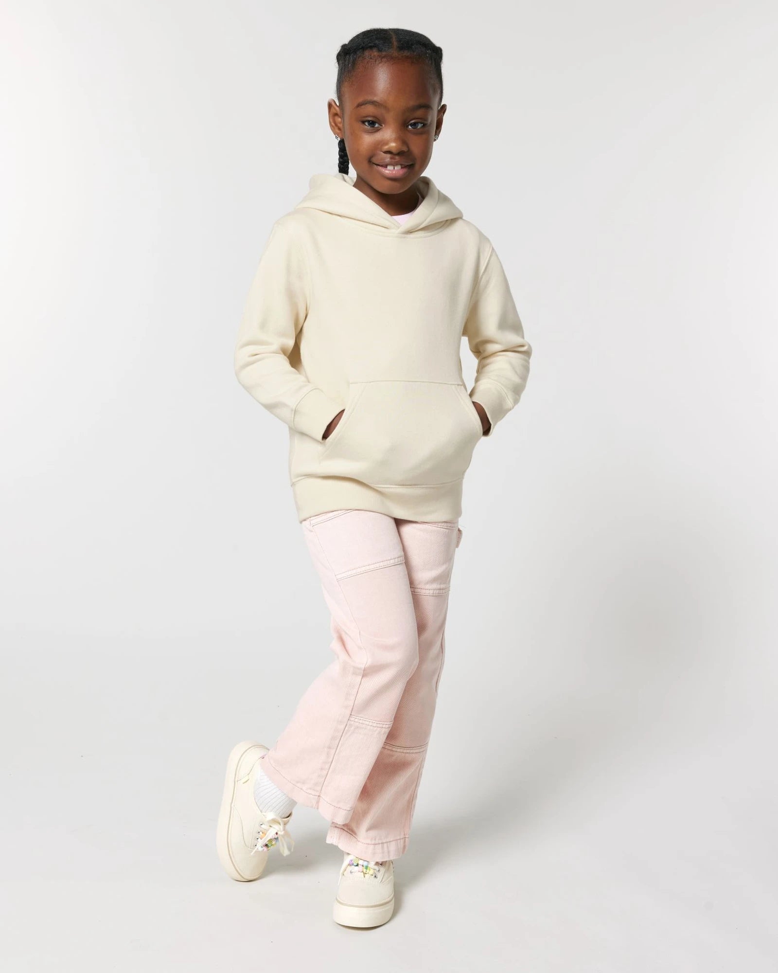 Sweat à capuche enfant Mini Cruiser 2.0 à personnaliser - Natural Raw