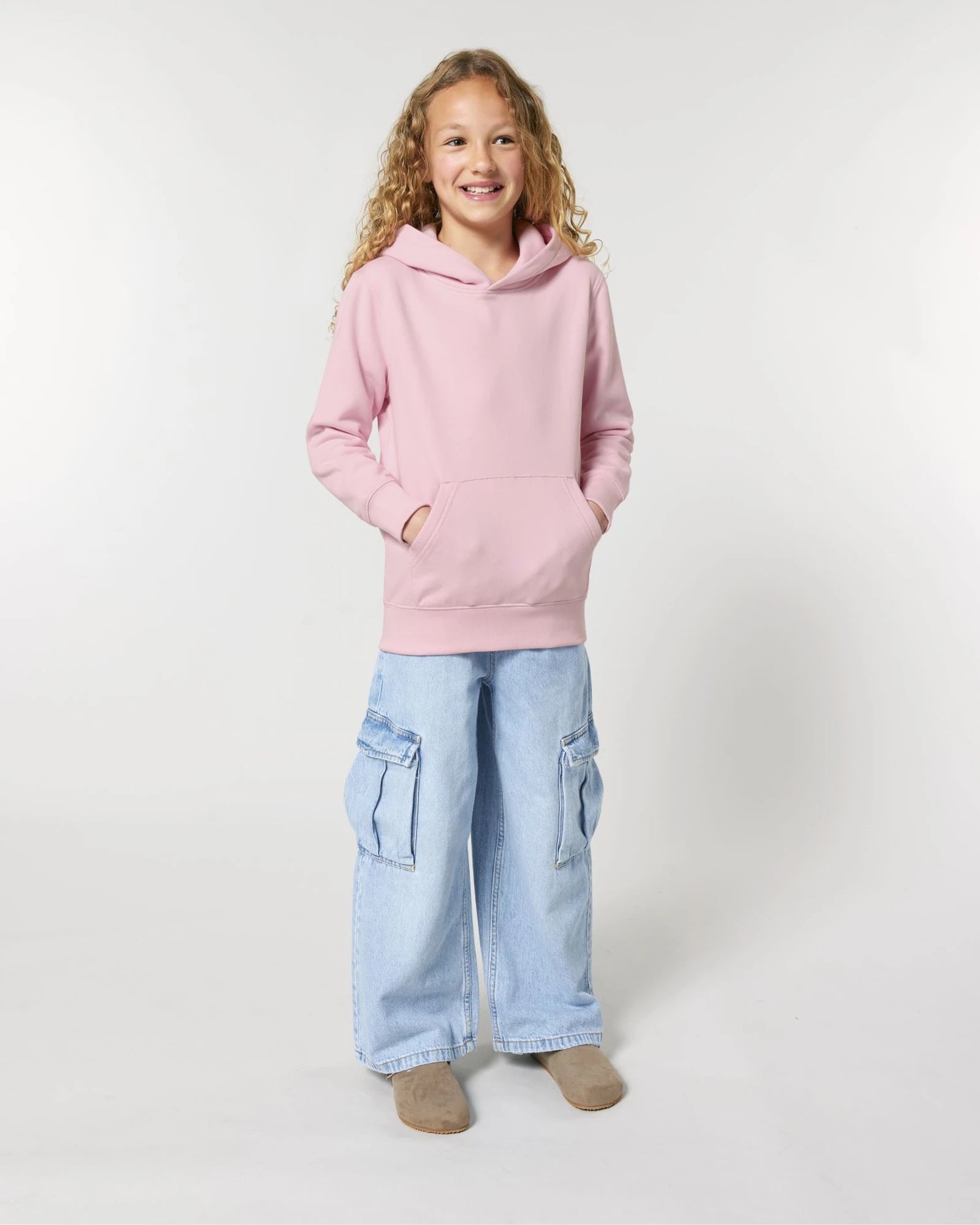 Sweat à capuche enfant Mini Cruiser 2.0 à personnaliser - Cotton Pink
