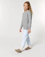 Sweat-shirt enfant coton bio Stanley/Stella Mini Changer 2.0 à personnaliser - Heather Grey
