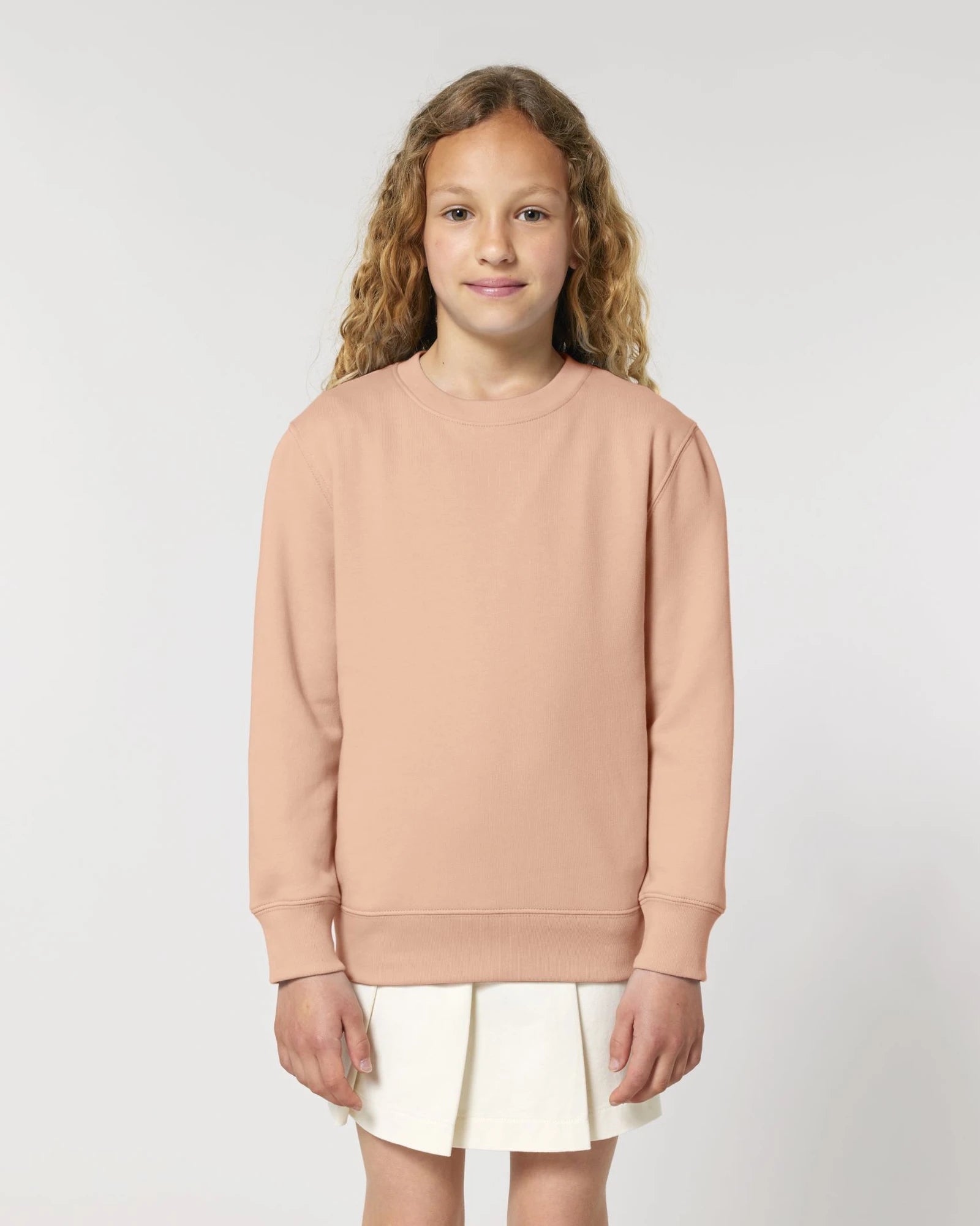 Sweat-shirt enfant coton bio Stanley/Stella Mini Changer 2.0 à personnaliser - Fraiche Peche