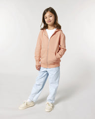 Sweat à capuche zippé enfant Stanley/Stella Mini Cultivator à personnaliser - Fraiche Peche