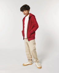 Sweat à capuche zippé enfant Stanley/Stella Mini Cultivator à personnaliser - Red