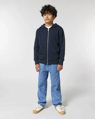 Sweat à capuche zippé enfant Stanley/Stella Mini Cultivator à personnaliser - French Navy