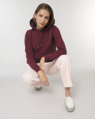Sweat à capuche unisexe coton bio Stanley/Stella à personnaliser - Burgundy