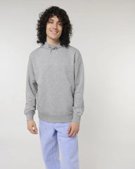 Sweat à capuche unisexe coton bio Stanley/Stella à personnaliser - Heather Grey