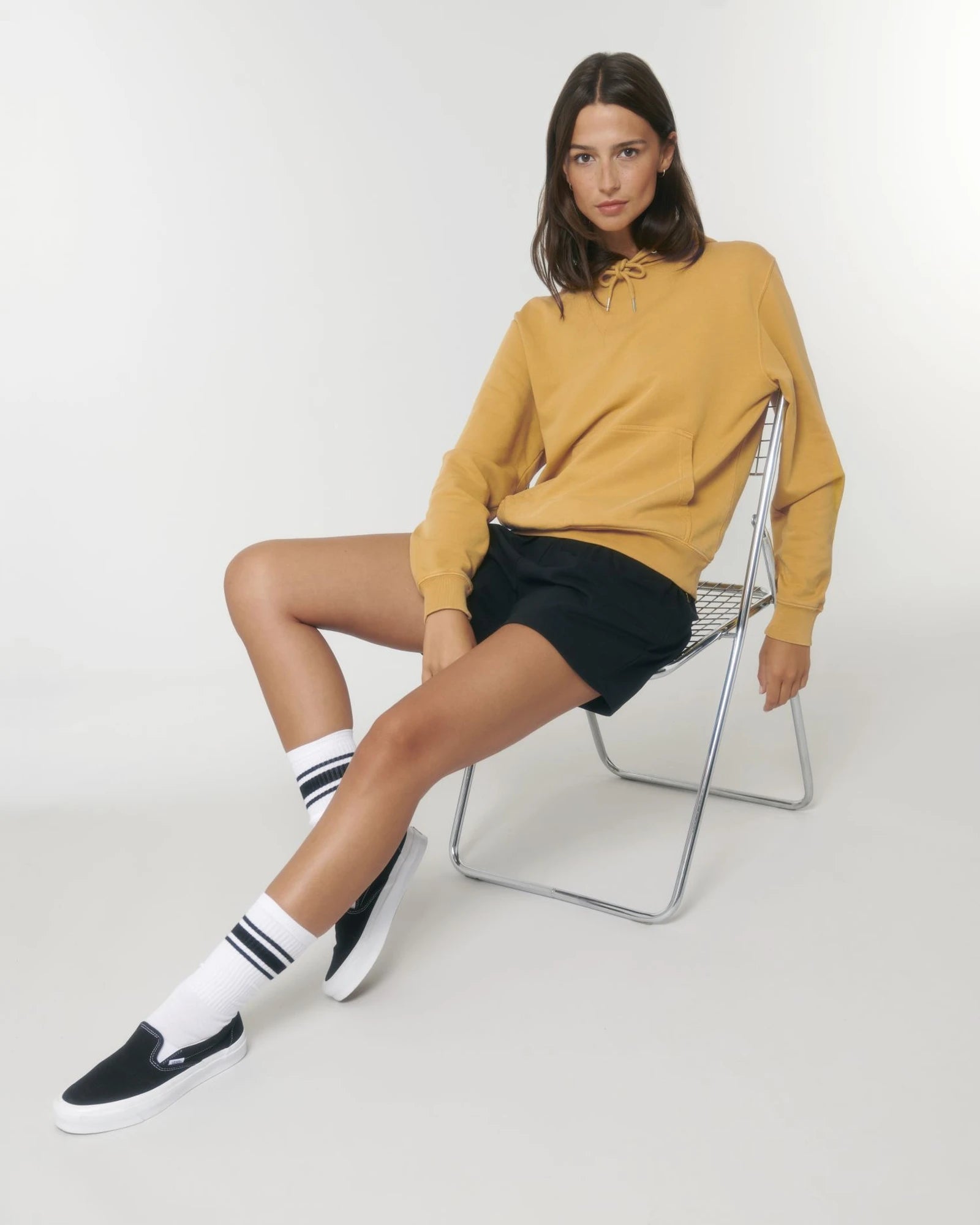 Sweat à capuche coton bio Stanley/Stella Archer à personnaliser - G. Dyed Gold Ochre